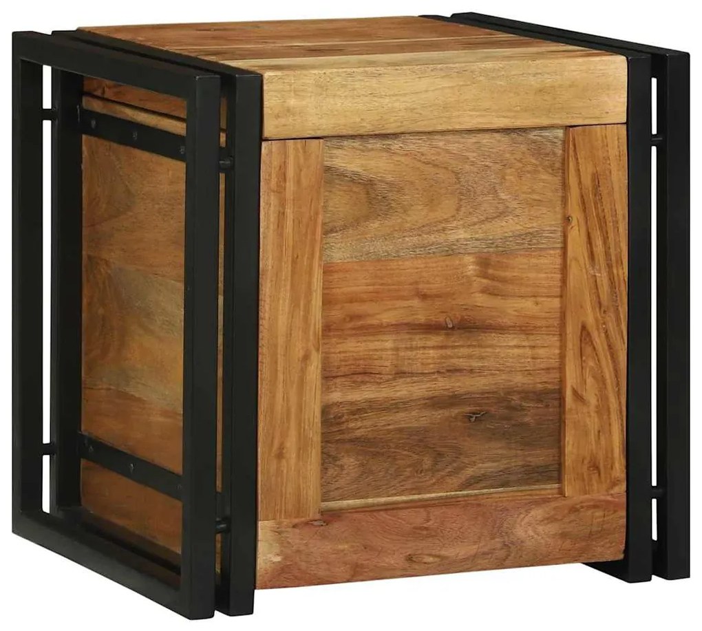 vidaXL Cufere de Depozitare 40 x 40 x 40 cm Lemn masiv de acacia