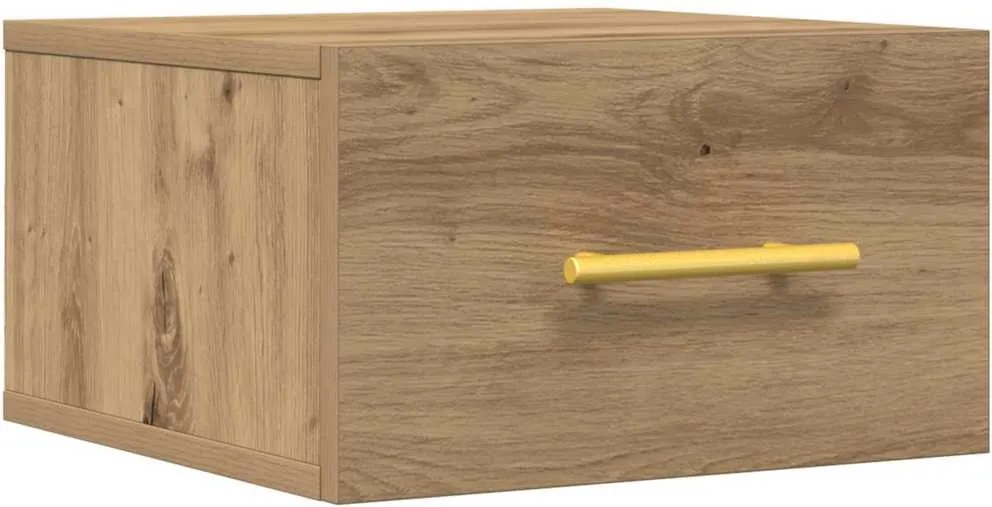 vidaXL Dulap de noapte Stejar Artizanal 35 x 35 x 20 cm Lemn compozit