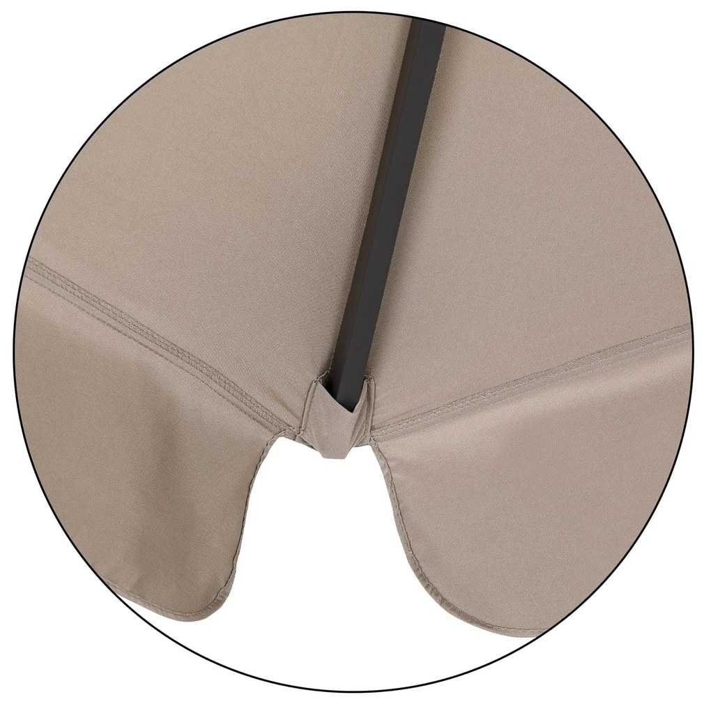 Deuba Umbrelă de soare de grădină Maui Ø330cm - taupe