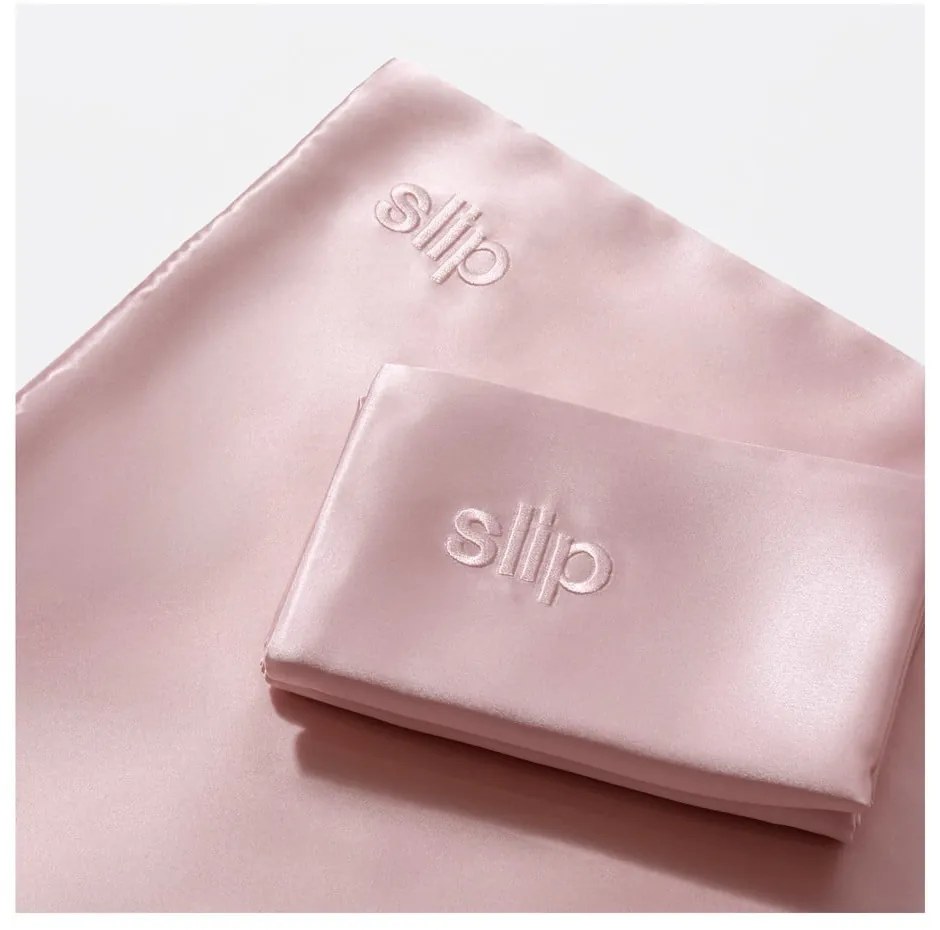 Față de pernă din mătase 51x76 cm Pink – slip