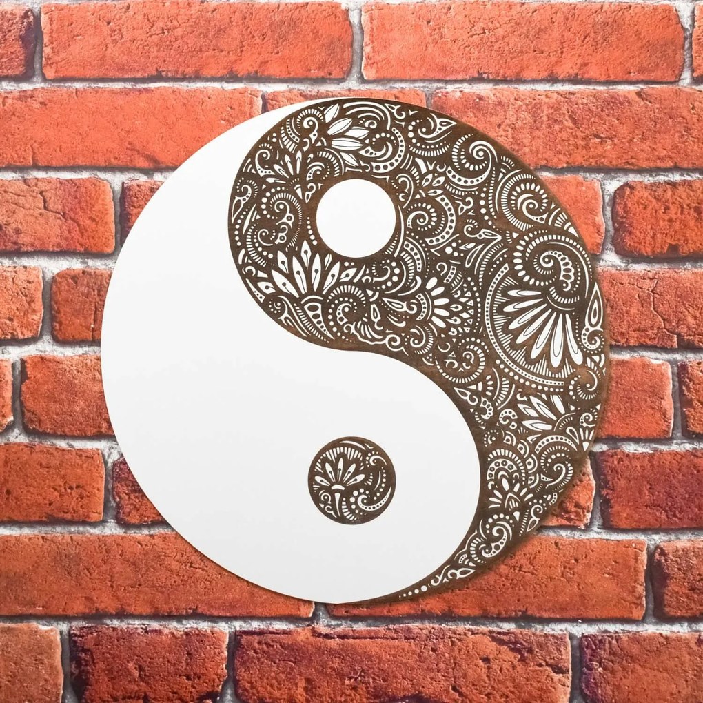 DUBLEZ | Yin Yang – Mandala vindecătoare realizată din lemn
