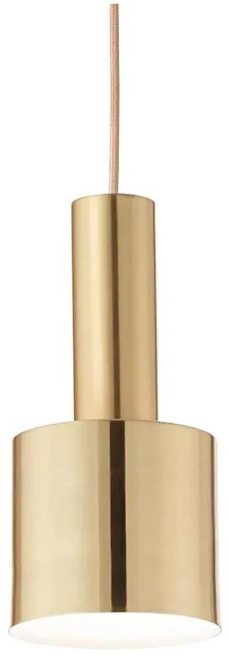 Lustră pe cablu Ideal Lux HOLLY 1xE27/60W/230V d. 12 cm alamă