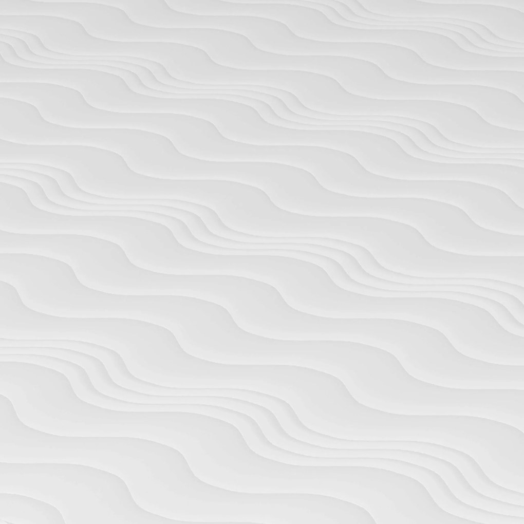Pat Malmo, 200 x 90 cm, saltea spuma inclusa, Stejar Alb/Antracit