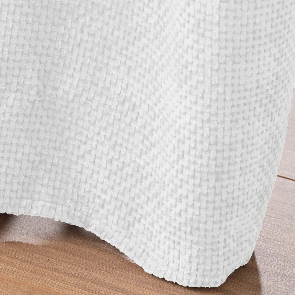 Draperie albă din janilie 140x260 cm Leo – douceur d'intérieur