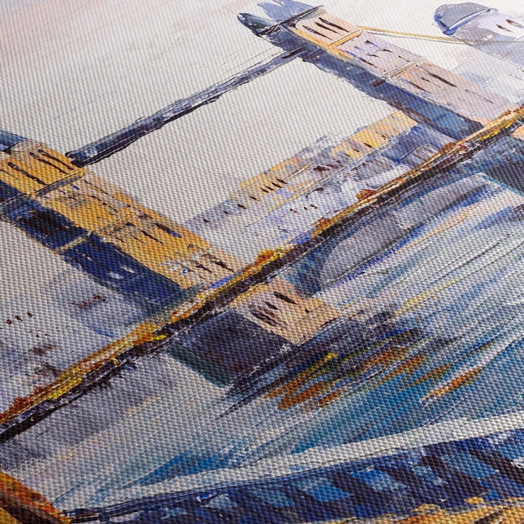Tablou - Pictură oraș (120x50 cm)