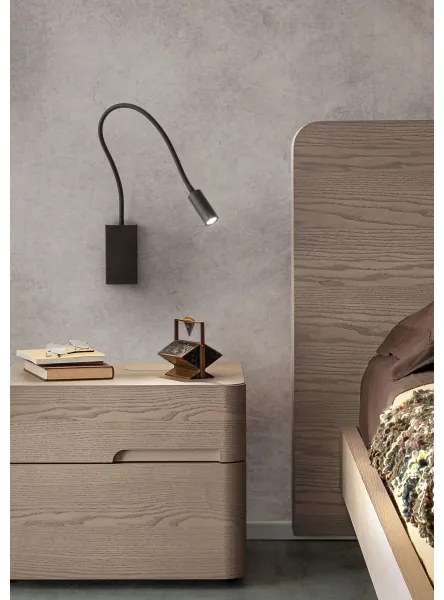 Veioză LED flexibilă Redo 01-2755 WALLIE LED/3W/230V USB CRI 90 negru