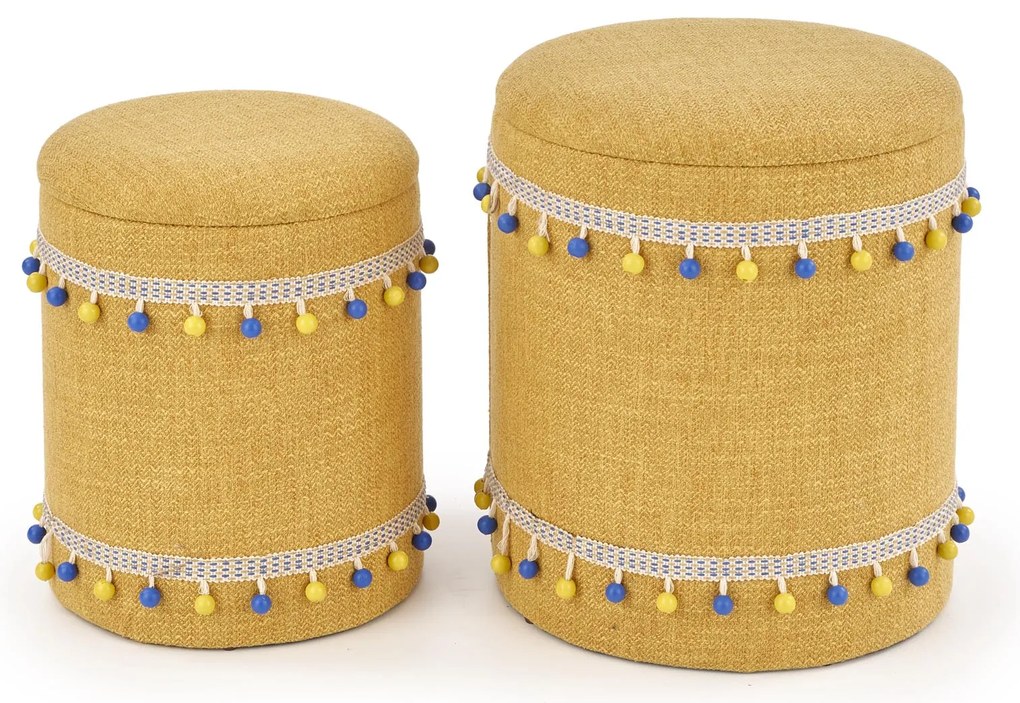 Set 2 buc. taburete Garanno (Galben). 1028174