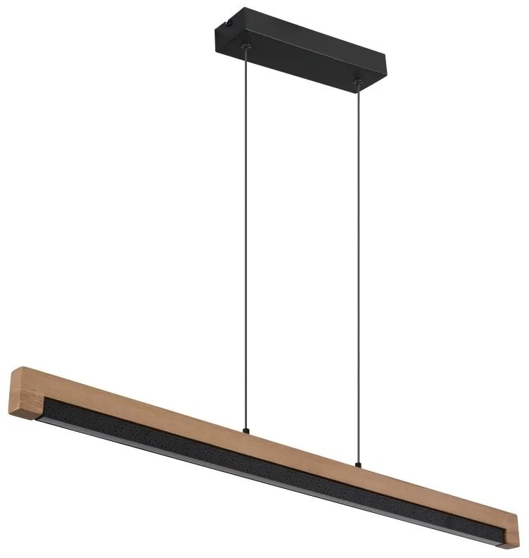 Lustra LED suspendata design natural lemn STARLA