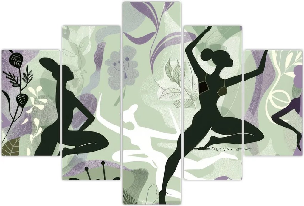 Tablou - Ilustrație de dansatori (150x105 cm)