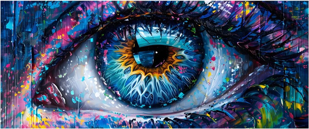 Tablou - Pictura ochilor (120x50 cm)