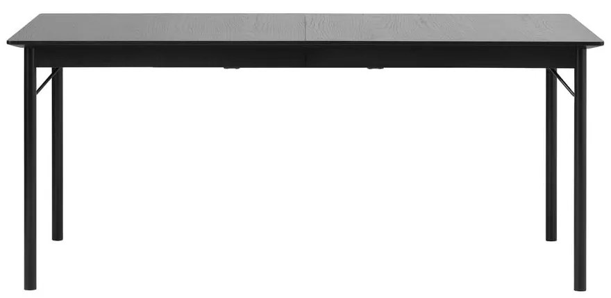 Masă de dining neagră 95x180 cm Savona – Unique Furniture