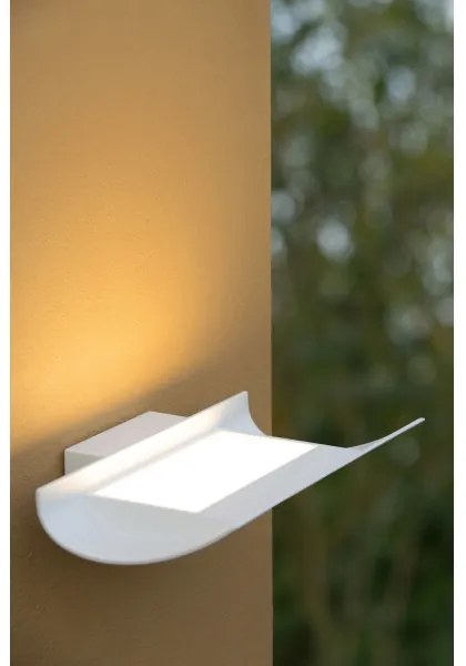 Lucide 27884/15/31 - LED aplica perete exterior DYVOR-LED LED/15W/230V alba