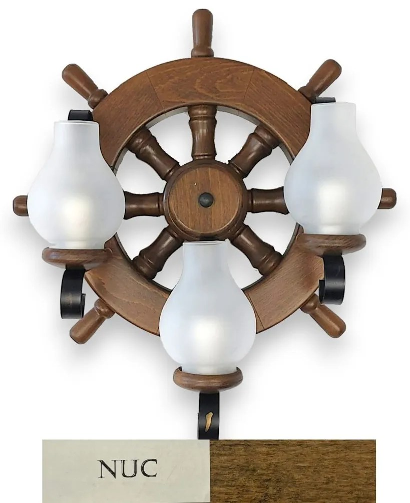 Aplica de perete in stil marinaresc fabricata manual din lemn Timona WOOD-TI-AP3
