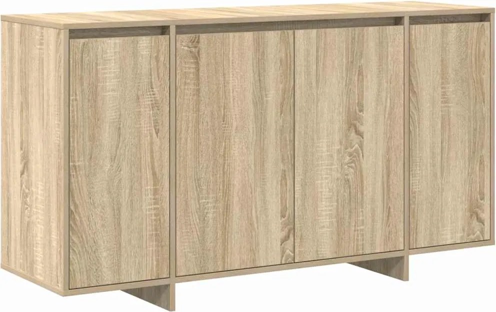 vidaXL Bufet Stejar Sonoma 135 x 41 x 75 cm Lemn compozit