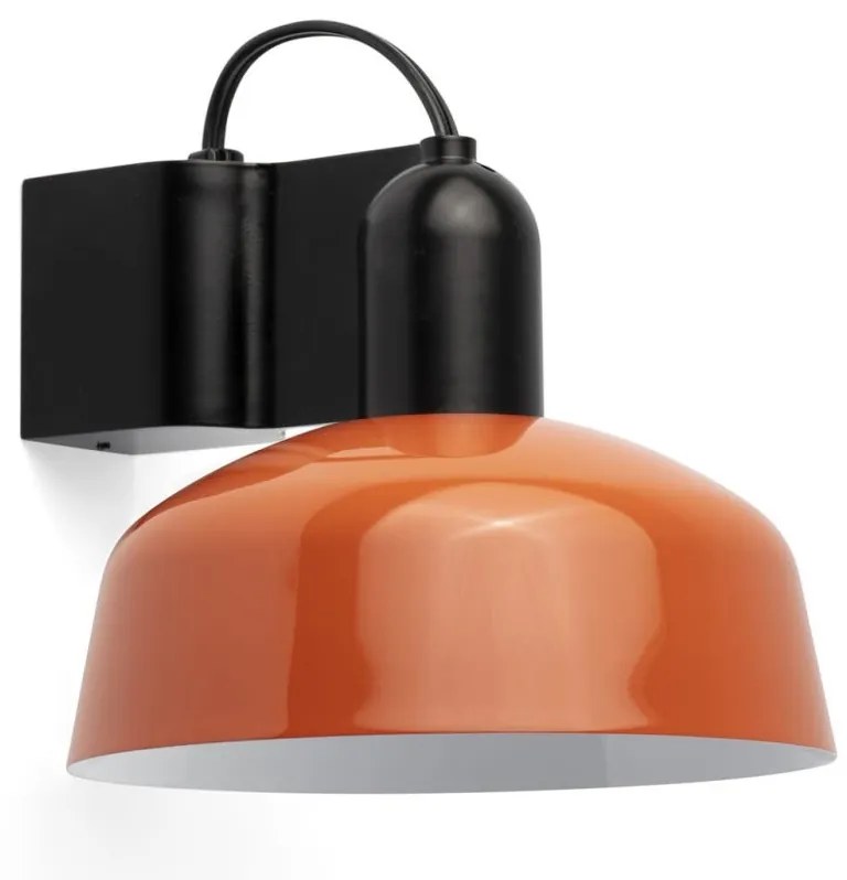 Aplica de perete metal TATAWIN negru, orange