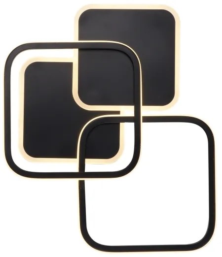 Plafonieră LED SEVENT LED/36W/230V negru Leuchten Direkt 14117-78