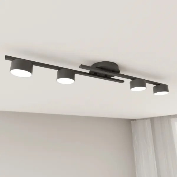 Plafonieră FRAGMENT 4xGX53/12W/230V negru