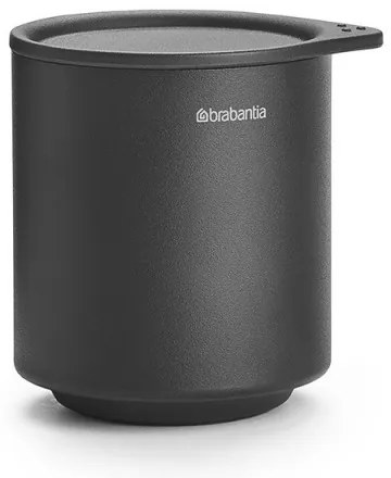 Cutie accesorii pentru baie Brabantia MindSet Mineral 1005686, Baza antiderapanta, Finisaj mineral, Gri