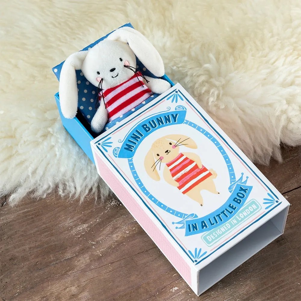Jucărie de pluș Mini Bunny in a Little Box – Rex London