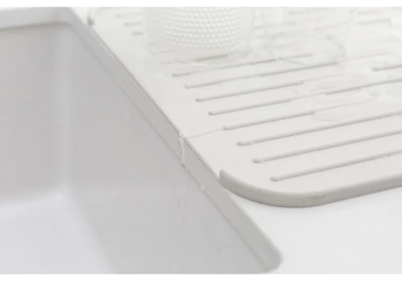 Pad silicon pentru chiuveta Brabantia SinkSide 1000207, 43.5x32.5 cm, Pliabil, Gri deschis