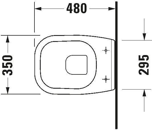 Duravit 22110900002 - Vas WC suspendat D-CODE, ceramică, alb lucios