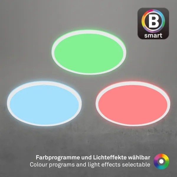 Briloner 7494016-LED RGBW plafonieră SMART dimabilă LED/22W/230V 4000K +telecomandă Wi‑Fi Tuya