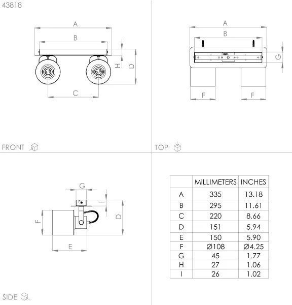Spot SOUTHERY 2xE27/40W/230V Eglo 43818