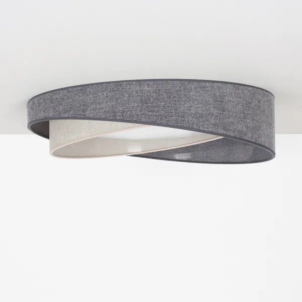 BRILAGI- Plafonieră LED VELVET TWIST LED/24W/230V 4000K Ø 55 cm gri/crem