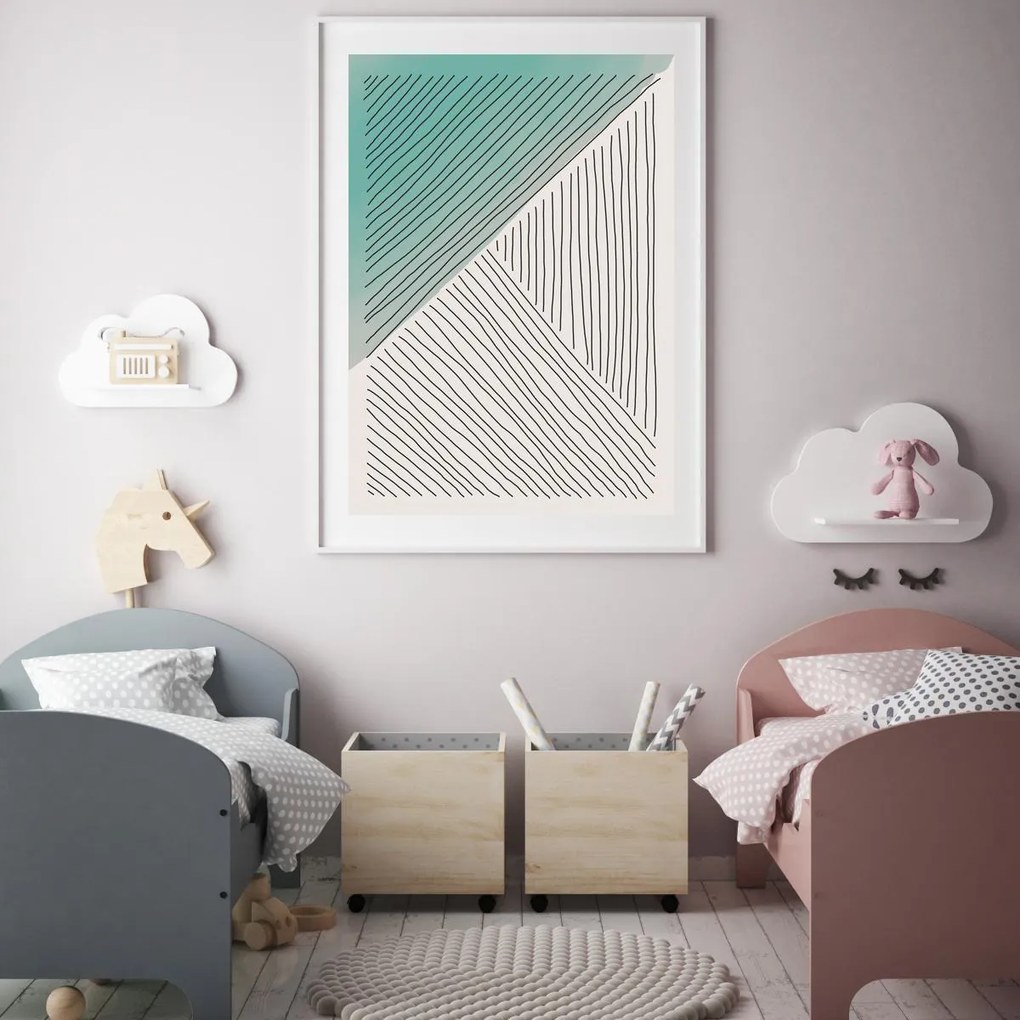 Poster - Abstracție pictată (A4)