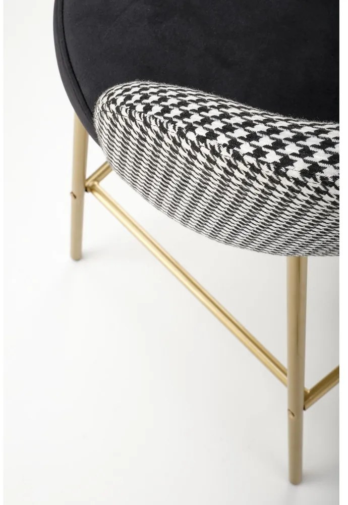 Scaun de bar Bertold, negru