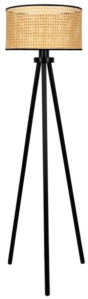 Lampadar Duolla ROLLER 1xE27/15W/230V d. 45 cm ratan/negru