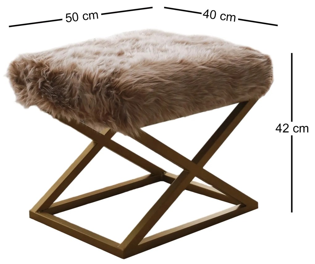 Taburete Capreza (maro + auriu). 1087785