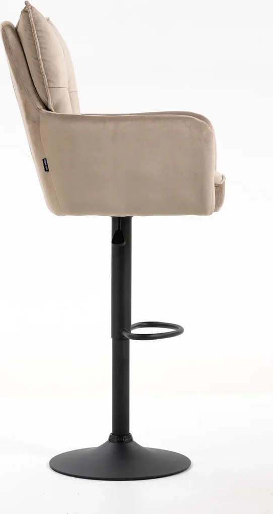 HR250W Scaun Catifea Latte Bază Neagră