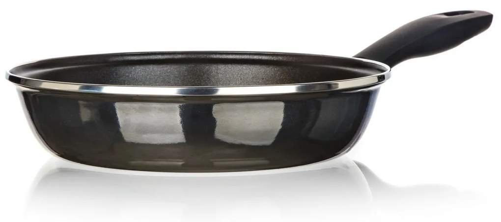 Banquet Tigaie emailată METALLIC Black 24 cm, cusuprafață antiaderentă, 24 cm
