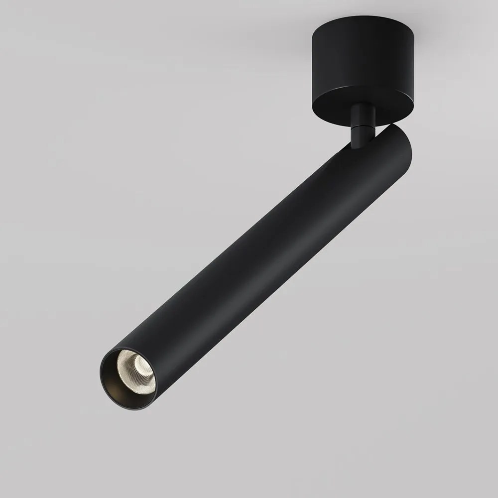 Spot LED aplicat directionabil stil minimalist Focus T negru