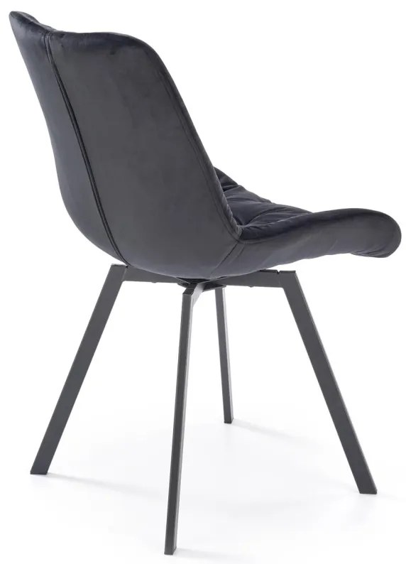 Scaun catifea K519 velvet negru