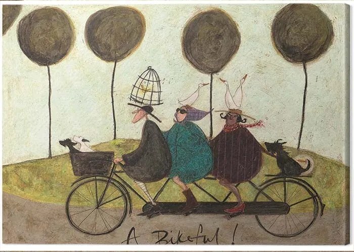 Tablou pe pânză Sam Toft - A Bikeful!