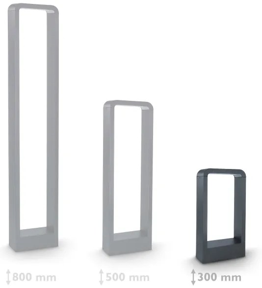 Lampă LED de exterior Brilagi BARI LED/7W/230V 3000/4000/6000K antracit IP54 30 cm