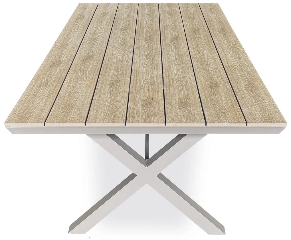 Autronic Masă de grădină, aluminiu, polywood, bej, AZT-S1510 OAK