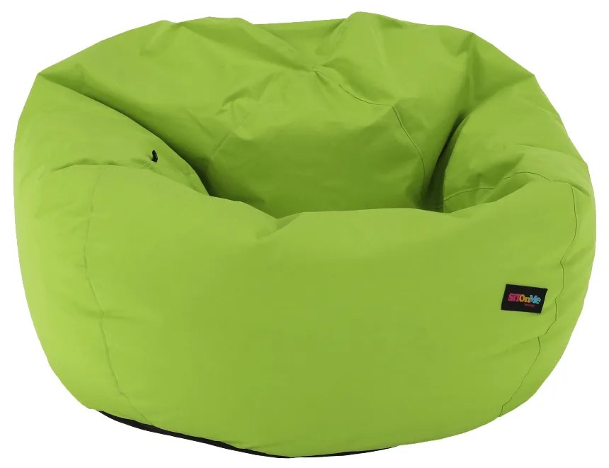Fotoliu tip sac, material textil verde, KATANI