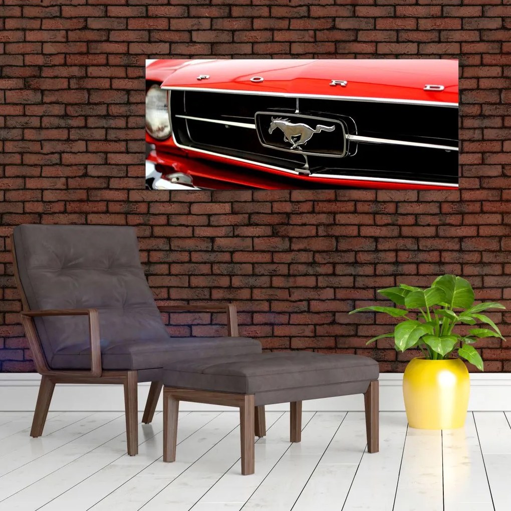 Tablou - Mașina roșie (120x50 cm)