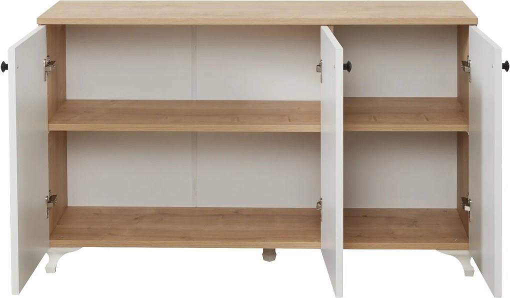 Comodă Tuvantille 11 (Stejar safir + nuc). 1127521