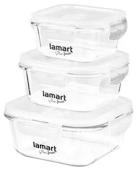 Set recipiente de sticlă Lamart LT6012 Air,  3 buc.