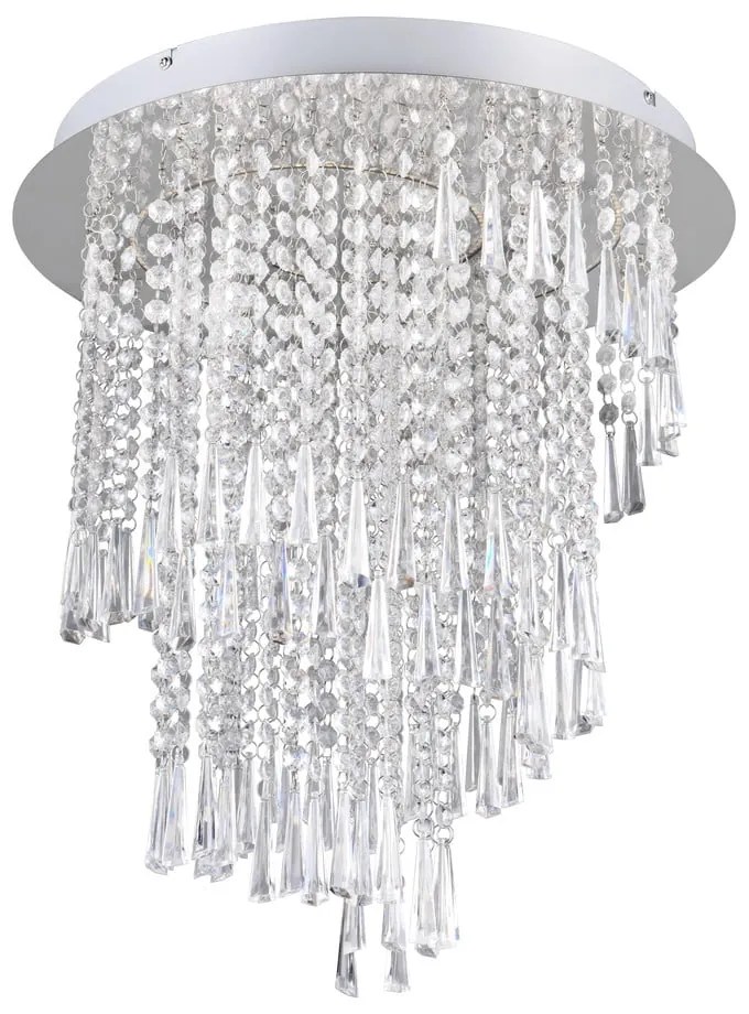 Plafonieră argintie LED ø 45 cm Pomp – Reality