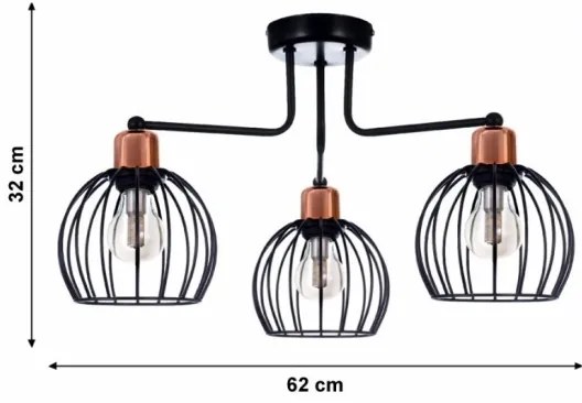 Lustră aplicată CELTA 3xE27/40W/230V