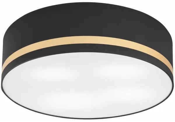 Plafonieră SIRJA STRIPE 4xE27/15W/230V d. 45 cm negru