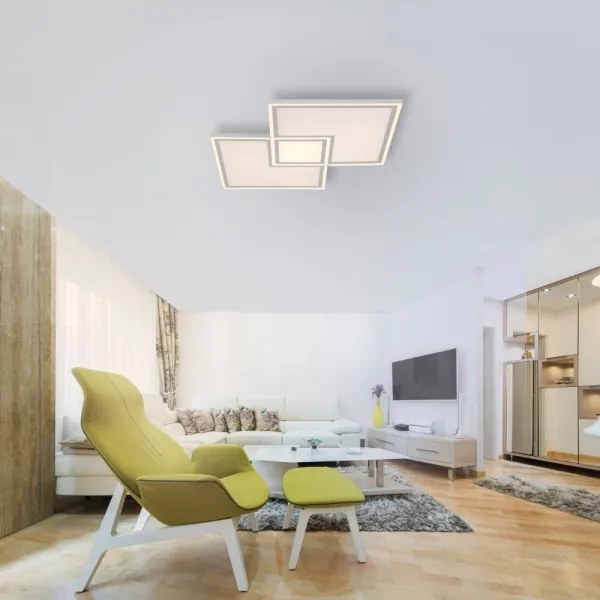 Plafonieră LED dimabilă EDGING LED/51W/230V Leuchten Direkt 14855-16 + telecomandă