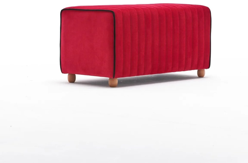 Taburet Mabel Pouf Roșu