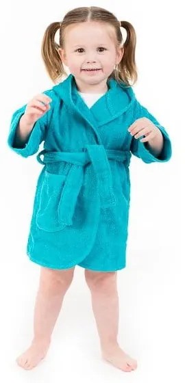 Halat de baie pentru copii 0-12 luni albastru din bumbac - Tiseco Home Studio