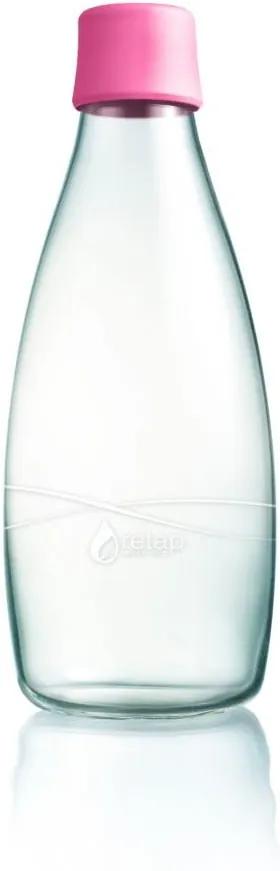 Sticlă cu garanție pe viață ReTap, 800 ml, roz deschis